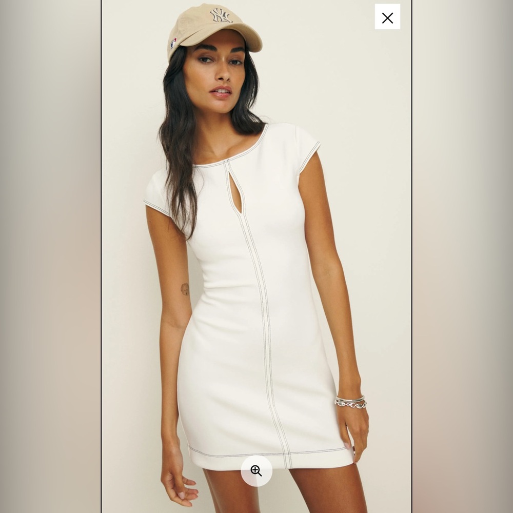 Reformation White Mini Dress